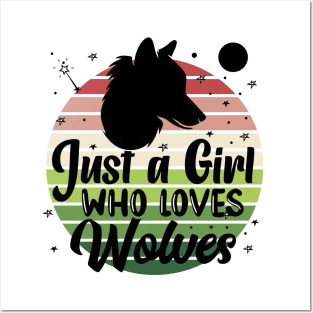 Just a girl who loves Wolves 3 Posters and Art